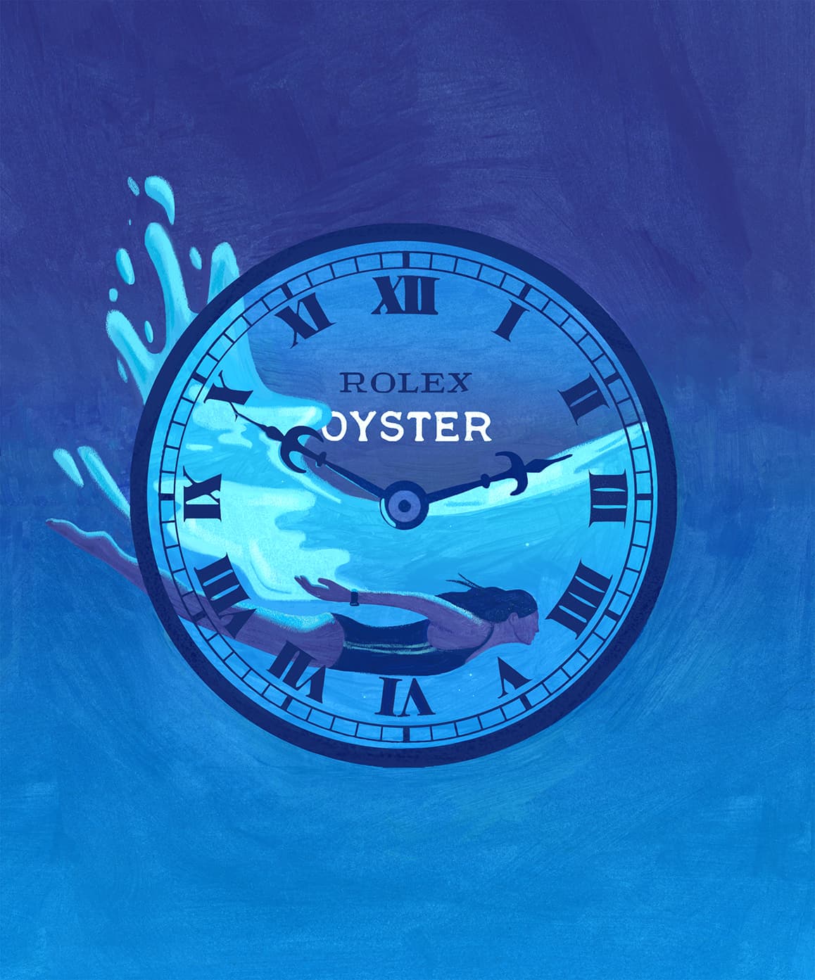 Holly Stapleton illustration for Rolex: Oyster Series