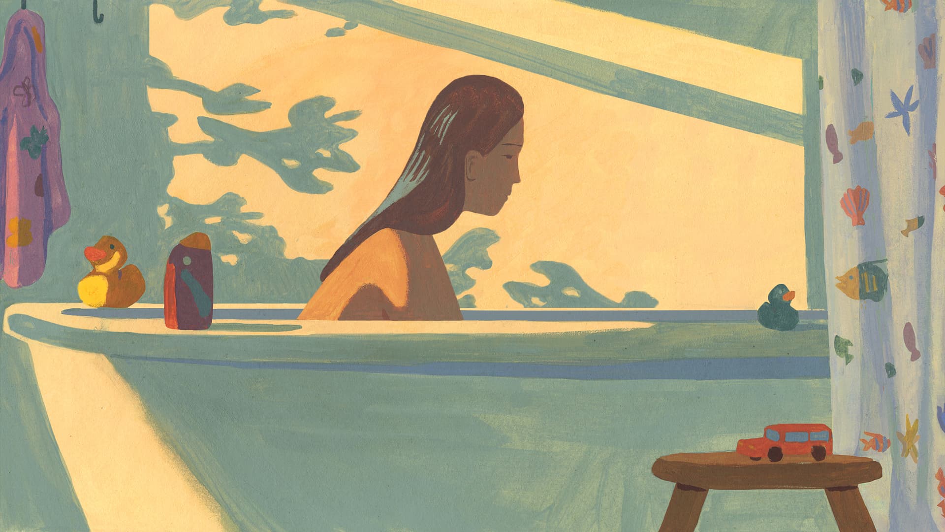 Holly Stapleton illustration for The Atlantic: A mother’s cancer diagnosis