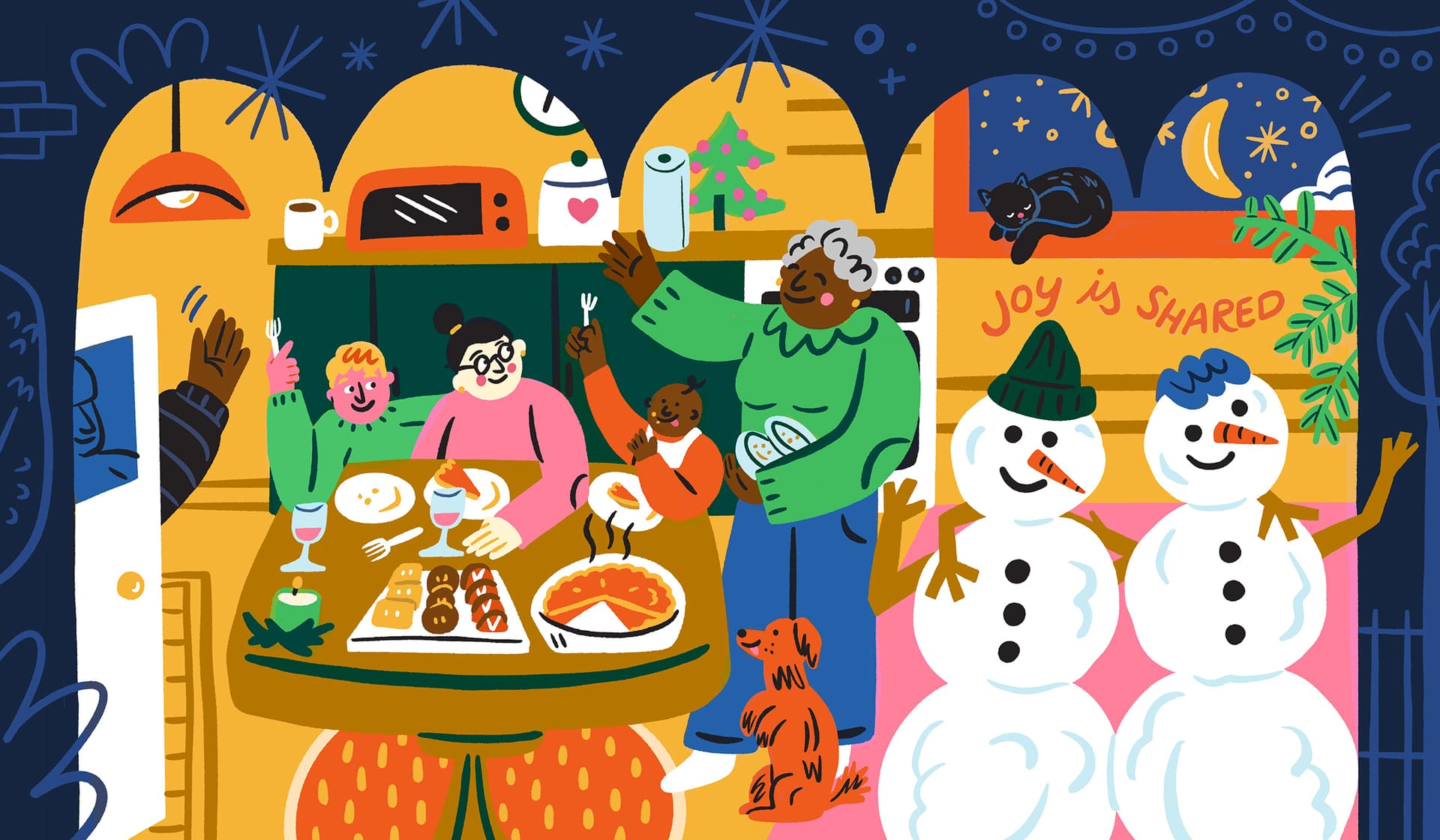 Katie Lukes illustration for Amazon Fresh