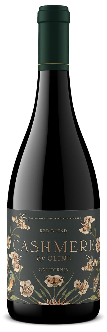 Lisel Ashlock illustration for Cline Family Cellars: Label illustration for Cashmere wine