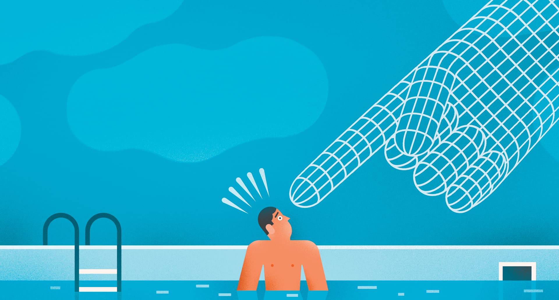 Luc Melanson illustration for L’Express: Using AI to help find people who owe taxes