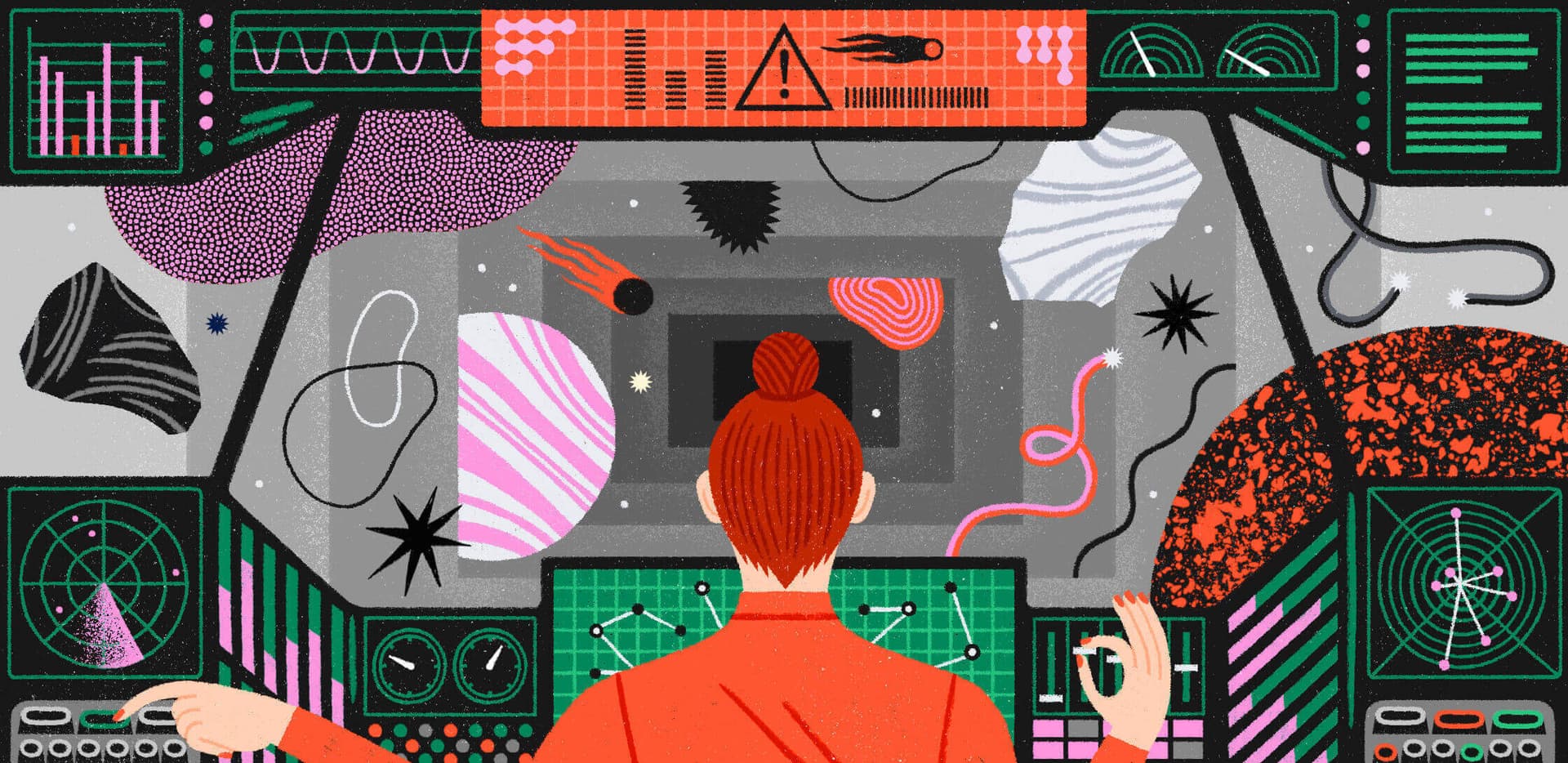 Montse Galbany illustration for Atlassian: Adaptive leadership