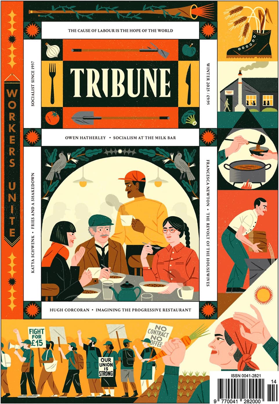 Montse Galbany illustration for Tribune Magazine: Cover for a food-themed issue