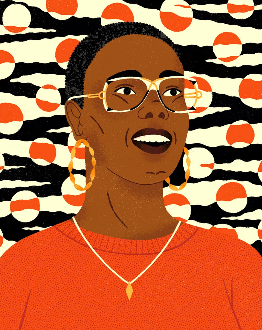 Montse Galbany illustration for Rouleur: Close the Gap portrait series