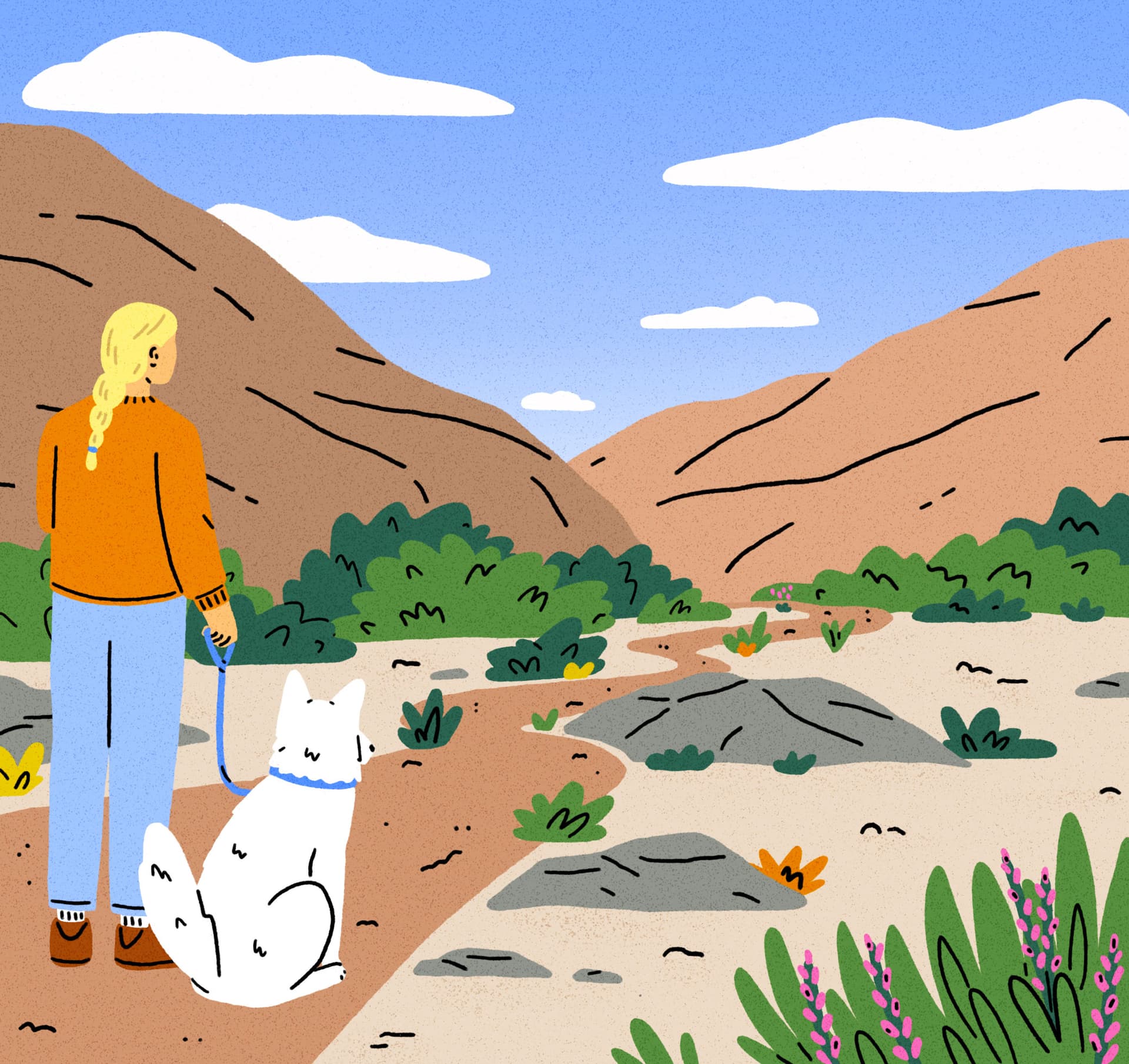 Sunny Eckerle illustration for Real Simple: Accidental dog