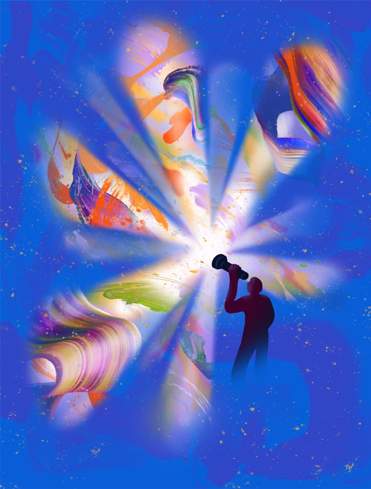 Tsjisse Talsma illustration for Alberta University: The mysterious world of quantum