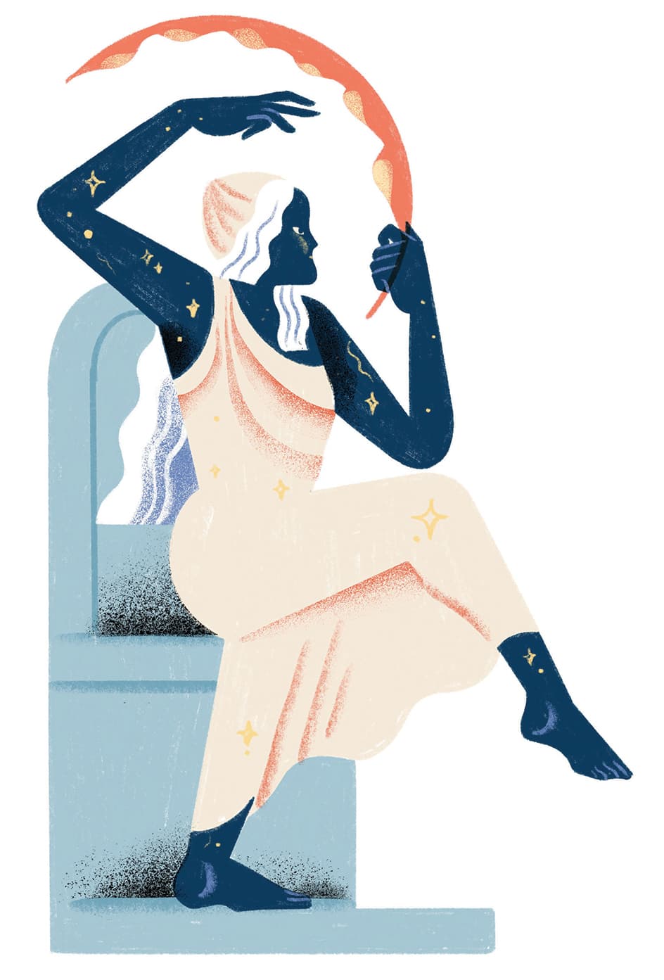 Vanessa Lovegrove illustration for Running Press: Guide book to constellations