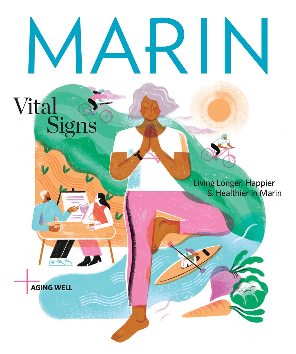 Vanessa Lovegrove illustration for Marin Magazine