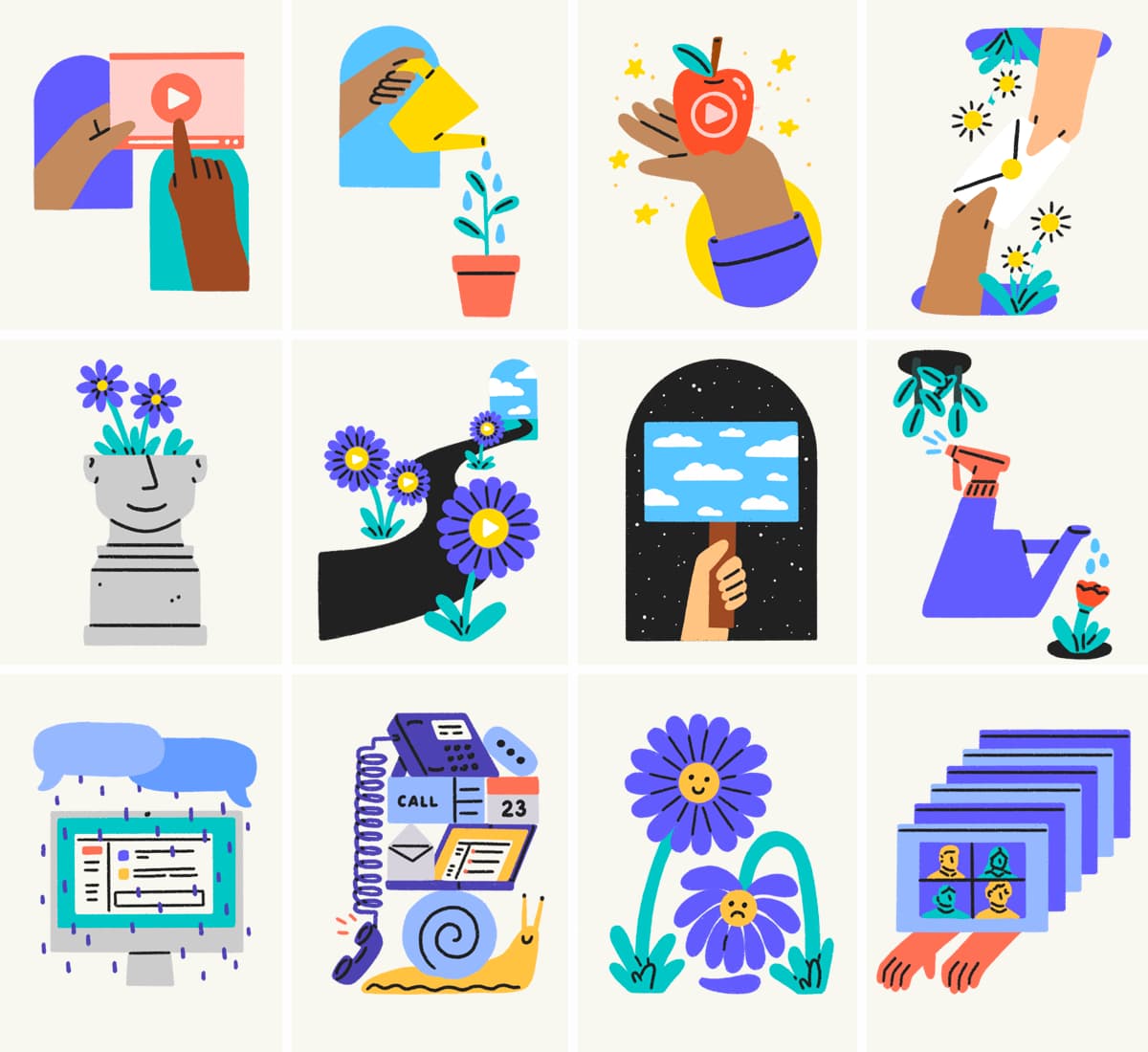 Sunny Eckerle - for Loom - Illustrations for The Transcript blog