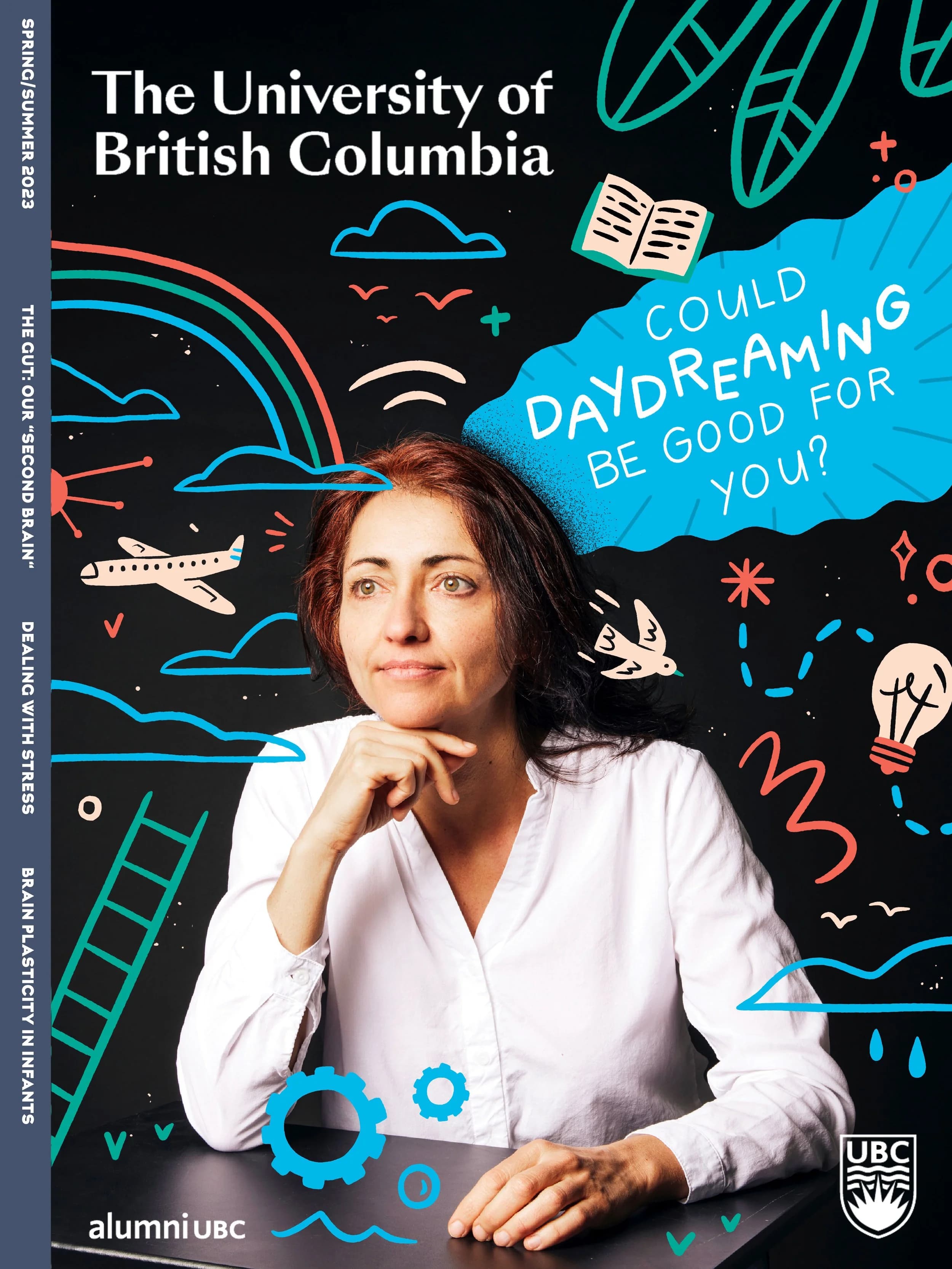 Katie Lukes - for University of British Columbia - Cover illustration and interior illustrations over photos